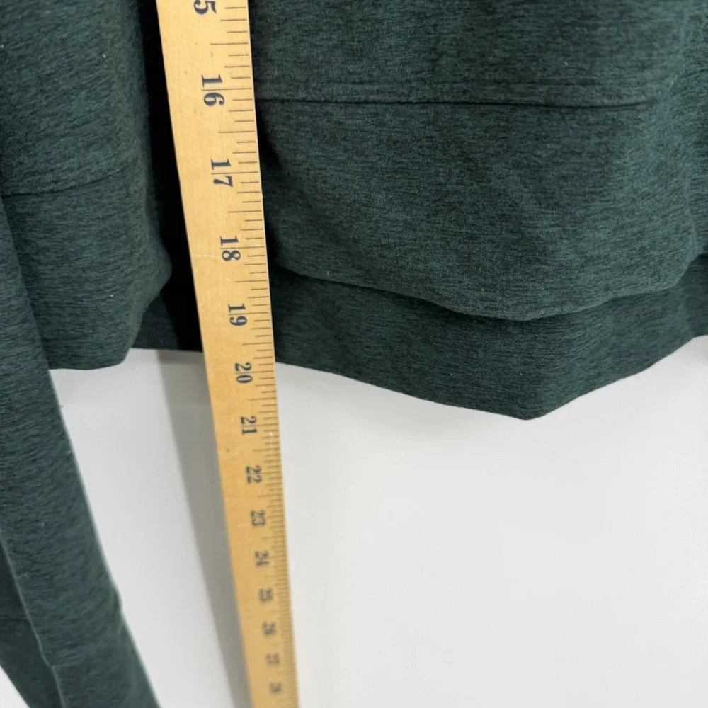 Fabletics Cloud Jersey cropped hoodie everpine heather green‎ sz M